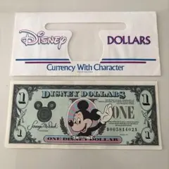 Disney ディズニーダラー　1ドル札　1991年発行