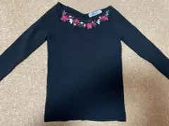 【即購入OK】Rirandture リランドチュール 七分丈カットソー 花刺繍