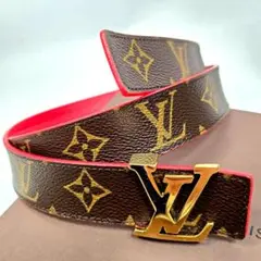 ほぼ未使用箱付 LOUIS VUITTON モノグラム ベルト リバーシブル