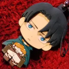 進撃の巨人 ぴくたむ！ラバーストラップ リヴァイ