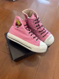 HYSTERIC ピンク ハイカットスニーカー 19cm