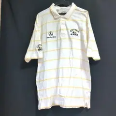 Cutter & Buck ゴルフストライプポロシャツメンズ4 Lサイズ相当