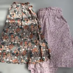 花柄キュロット2点セット