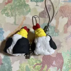 なごや名物の天むすおにぎりの携帯ストラップ