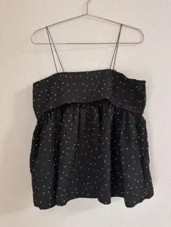 しまむら　RIVIETTA☆ ドット　ペプラムキャミ　新品