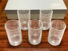 Adam & Eve ネージュ たち吉 雪あかり グラス 5客 セット SET