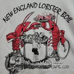 90s ビンテージ vintage ロブスター ボストン USA Tシャツ 古着