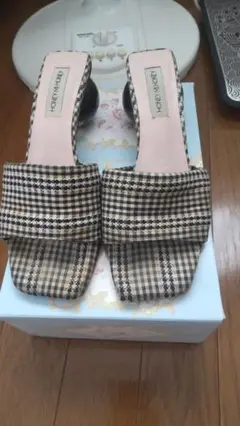 HONEY MI HONEY チェック柄ミュール