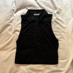 ZARA ノースリーブタンクトップ　ブラック