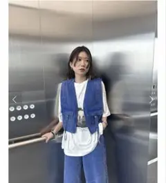 アメリヴィンテージ ／ COMPACT FADE DENIM VEST