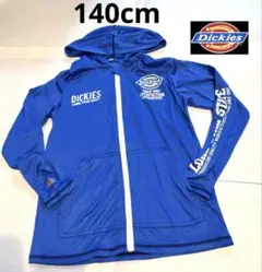 Dickies フード付きラッシュガード 青　140cm