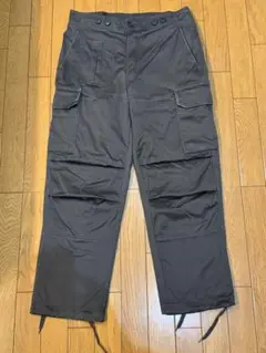 美品 70s デンマーク軍 M71 カーゴ パンツ チャコール riri ユーロ 美品 70s デンマーク軍 M71 カーゴ パンツ チャコール riri