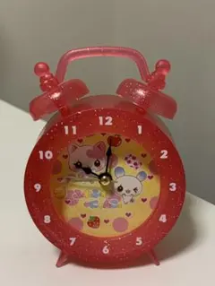 カミオジャパン　ふわふわにゃんこ　置き時計