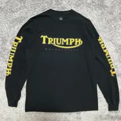 トライアンフ Triumph 袖プリント　長袖Tシャツ　Mサイズ　ロンT