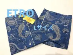 新品　エトロ　パジャマ Ｌ　婦人　半袖　水色　ペイズリー　総柄 2025年最新】Etro パジャマの人気アイテム - メルカリ