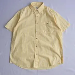 LACOSTE ラコステ　半袖 チェックシャツ ボタンダウンシャツ