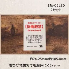 《M-02LS》ケアシール 32片×2セット
