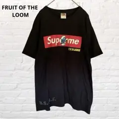 フルーツオブザルーム♡半袖プリントTシャツ カットソー 黒 ブラック M 古着