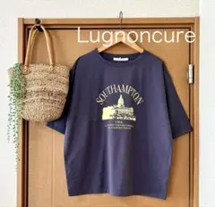 新品！Lugnoncure 身幅約57㌢ ゆったりTシャツ 街柄 チャコール