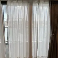 NITORI レースカーテン ホワイト 横105cm 縦185cm 5枚入り
