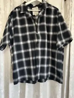 アベイル　チェック　半袖シャツ　L