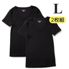 【2枚組】Tシャツ Vネック スリムフィット Amazon Essentials
