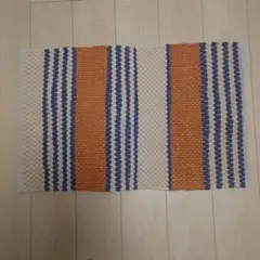 COTTON CHINDI MAT TERRACOTTA/NAVY