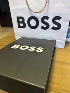 新品未使用　BOSS ネイビー スライドサンダル　サイズ４１