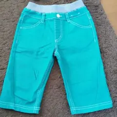 ターコイズ ハーフパンツ コットン混紡