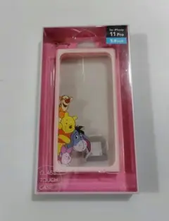 iPhone11 Pro用　ガラスタフケース　くまのプーさん