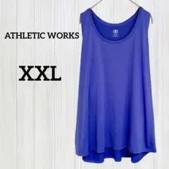 ATHLETIC WORKS タンクトップ【XXL】パープル スポーツ ウェア