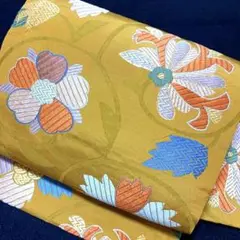 10-95 美品!高級 九寸名古屋帯 人気帯 刺繍