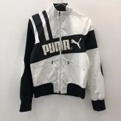 J539 PUMA スポーティー ジャケット ホワイト/ブラック L