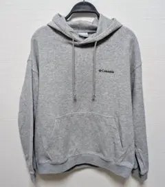 ★ゲリラセール★Columbia パーカー フーディ グレー フロントロゴ S