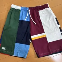 CANTERBURY カンタベリー パッチワークデザイン ショートパンツ