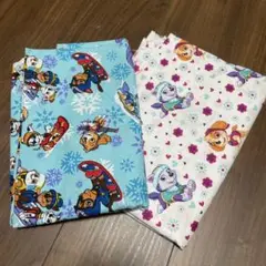 パウ・パトロール USAプリント生地 はぎれ　2枚セット