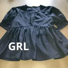 美品 GRL ペプラムトップス【黒】