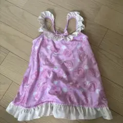 ピンクのキャラクター柄水着