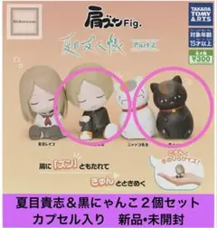 肩ズン　夏目友人帳　夏目貴志　黒ニャンコ　2個セット