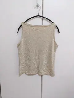 タンクトップ　ブラウンゴールド