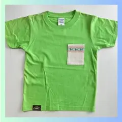 新品　子供服　Tシャツ　120cm 刺繍　ライトグリーン　黄緑　キッズ　トップス