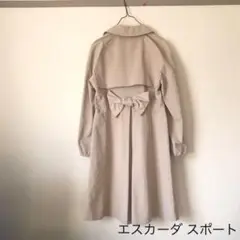 ESCADA SPORTトレンチコート ベージュ リボン
