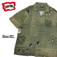 アイスクリーム/レーヨンシャツ/Size:XL/匿名配送/送料無料