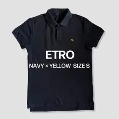 ETRO ネイビー ポロシャツ サイズS イタリア製