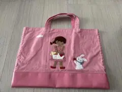 最終価格ファミリアデニムバッグ いちご摘み
