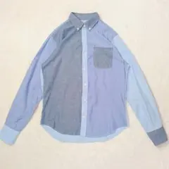 SHIPS JET BLUE シップス ジェットブルー 切替デザイン 長袖シャツ