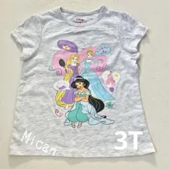 プリンセス　半袖　Tシャツ　3T　ディズニー　キッズ 　トップス　100 #e