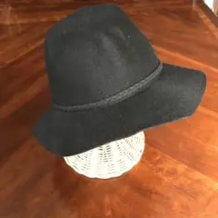 AZUL 黒 ウール フェルトハット