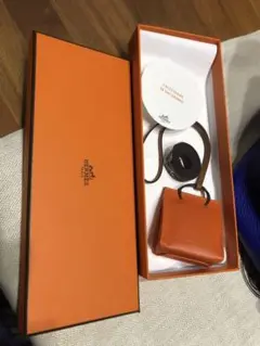 最終お値下げエルメスHERMESサックオランジュチャームオレンジ ショップ袋