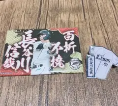 西武ライオンズ 長谷川信哉(63)バッチ2点セット